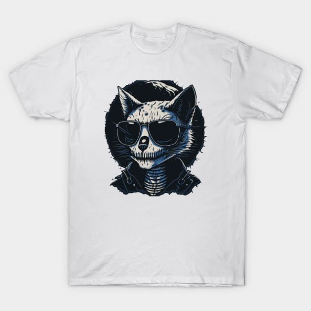 Dead Cat Badass T-Shirt by OSB Arts Studio